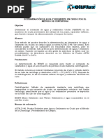 Determinación de Agua y Sedimento en Crudo Por El Método de Centrífuga