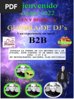 Flyer Guerra de DJS