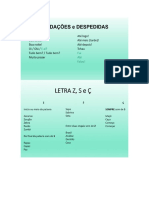 Relação de Nacionalidades em Espanhol e Portugues