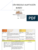 Planificacion Preriodo de Adaptacion