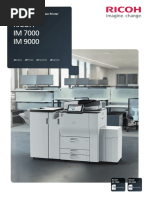 Ricoh IM 7000 IM 9000: Digital B&W Multi Function Printer