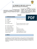 Silabo Taller Del Cuidado Del Medio Ambiente