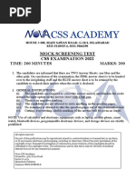 Mock Screening Test 2022 5318