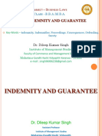 Indemnity and Guarantee: Topic