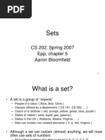 CS 202, Spring 2007 Epp, Chapter 5 Aaron Bloomfield