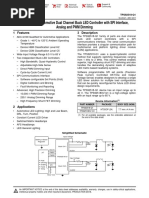 TPS92518-Q1 Automotive Dual Channel Buck LED Controller With SPI Interface, Analog and PWM Dimming