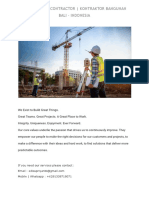 Badung Building Contractor Services - Jasa Kontraktor Bangunan Bali