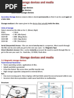 Unit 3 - Storage Devices and Media