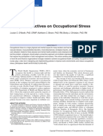 Policy Perspectives On Occupational Stress: Continuing Education