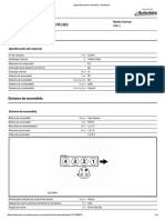 Especi Caciones Técnicas: Identi Cación Del Vehículo