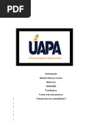 Participante Mariela German Muñoz Matricula 100037609 Facilitadora Fanny Mercado Guzman Trabajo Final de Contabilidad 3