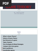 Game Theory: By: Amar Kumar USN:1PI07ME019