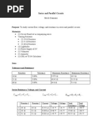 Series Parallel Lab Report