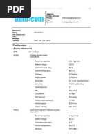 Fault Codes: Engine Electronics