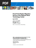 Fixed Point Raptor Migration Survey at The National Wind Technology Center