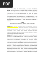 DOCUMENTO CONSTITUTIVO C.A. (Por Colocar Nombre)