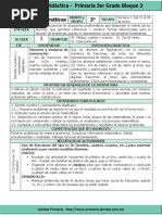 Plan 3er Grado Bloque 3 Matematicas 2016 2017