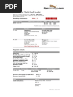 Tiger Airways Booking Confirmation - A3HLLX