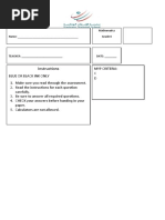 Unit 1 Grasps Task - Task Sheet