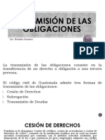 Tema Seis Transmisión de Las Obligaciones