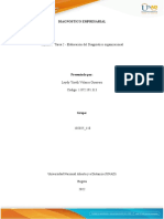 Guía Tarea 2 - Elaboración Del Diagnóstico Organizacional - Leydy Velasco