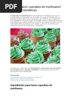 Cómo Hacer Cupcakes de Marihuana Recetas Cannábicas