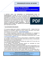 Edital de Selecao n.003 Ismep Upa Barra de Jangada