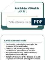 Pemeriksaan Fungsi Hati .: Prof. Dr. Adi Koesoema Aman SPPK (KH)