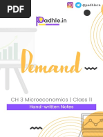 Padhle 11th - 3 - Demand - Microeconomics - Economics