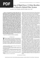 Harmonic Filtering of High-Power 12-Pulse Rectifier Loads With A Selective Hybrid Filter System