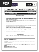 2023-JEE Main-6-Paper (Gen-3)