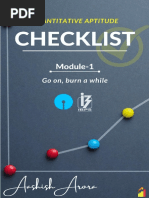 Aptitude Checklist 1-29 Merged