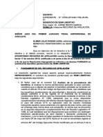 Modelo de Recurso de Apelacion Tras Declaracion de Improcedencia de Semilibertad