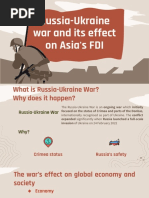 Russia-Ukraine War and Its Effect On Asia's FDI (Group Philippines - IB1)