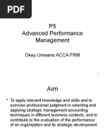 P5 Advanced Performance Management: Okey Umeano ACCA FRM