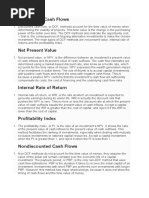 Discounted Cash Flows