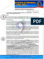 Ra #016-2022 Responsable de Vaso de Leche