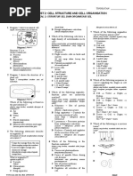 Topical Test 2: Cell Structure and Cell Organisation: Ujian Topikal 2: Struktur Sel Dan Organisasi Sel