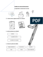 Prueba Final de Educación Religiosa