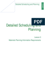 Detailed Scheduling and Planning (Lesson 3)