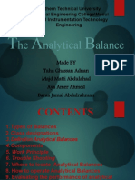 He Nalytical Alance: Made BY Taha Ghassan Adnan Majd Matti Abdulahad Aya Amer Ahmed Baraa Jamal Abdulrahman