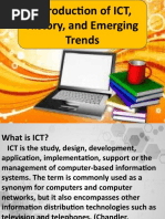 Introduction of ICT, History and Emerging Trends