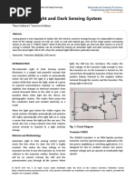 Automatic Light and Dark Sensing System 