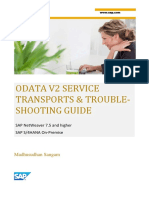 SAP ODATA V2 Transport and Troubleshooting Guide