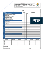 Formato de Inspección Diaria (Pre-Uso) de Aparejos de Izaje