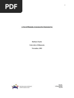 A Test of Phonemic Awareness For Classroom Use: Early Intervention in Reading 2004 by Barbara Taylor