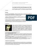 Osteosíntesis Percutánea en Fracturas Proximales de Tibia. Eladio Saura Mendoza y Eladio Saura Sánchez