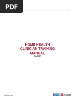 Home Health Clinician Training Manual: July 2021