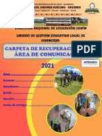 Carpeta de Recuperación 3° Área de Comunicación