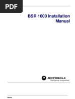 BSR1000 Installation Manual